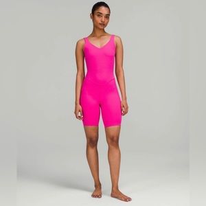 lululemon align body suit in sonic pink